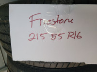 Set of 2 tires - 215-55-R16 Firestone