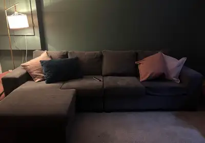 Dark grey Sectional sofa, View more