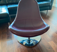 Two Chairs IKEA Tirup Leather Purple