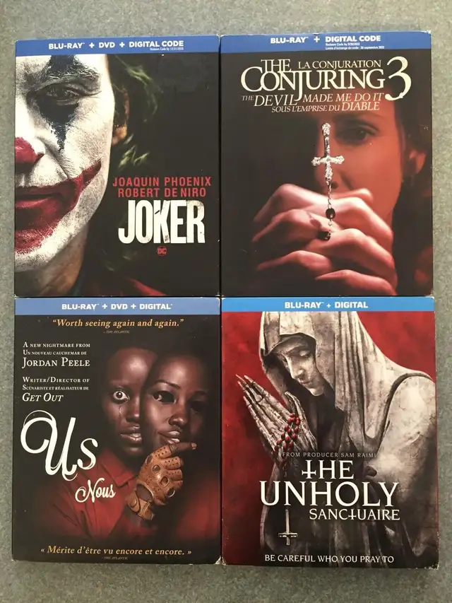 New Horror Halloween Blurays Joker Us The Unholy The Conjuring 3