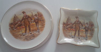 2 Plates/Dishes, Micawber Introduces David Copperfield to London