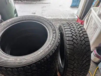 4 Goodyear Nordic winter tires in great condition, 6mm tread (see picture), no punctures or flats. N...