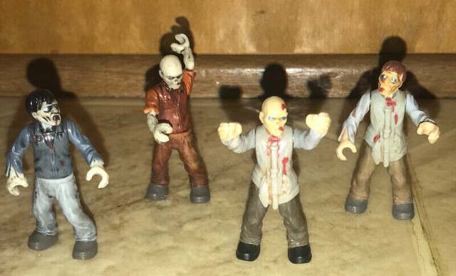 Zombie Living Dead Mini Toy Action Figure Lot of 4 in Toys & Games in St. Catharines