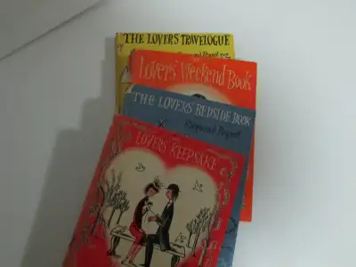 Raymond Peynet books for lovers. I have 4 books in the series from the late 1950s. Peynet was a Fren...