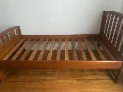 Lit simple, lit gigogne, table de chevet, View more