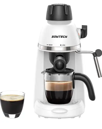 SOWTECH Espresso Coffee Machine Cappuccino Latte Maker 3.5 Bar, View more