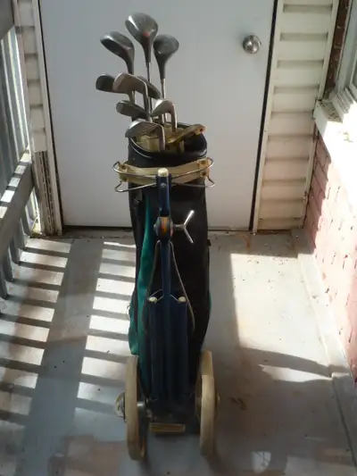 Left Hand Golf Clubs with Bag and Cart $125, View more