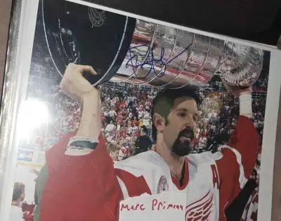 Brendan Shanahan signed 8x10 photo HOF Red Wings Hockey, View more