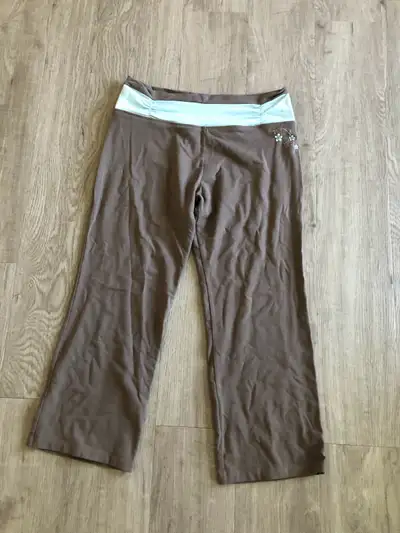 Tan & turquoise Ankle length Stretchy Size medium