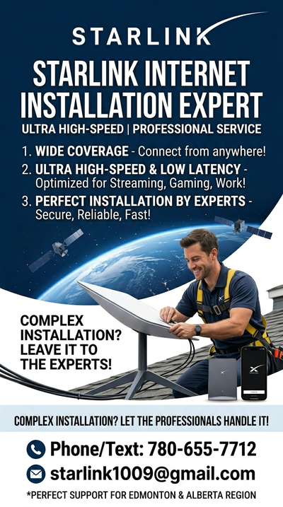 Tired of Slow Rural Internet? Get Starlink, Professionally Installed. Sub-headline: Don't risk a DIY...
