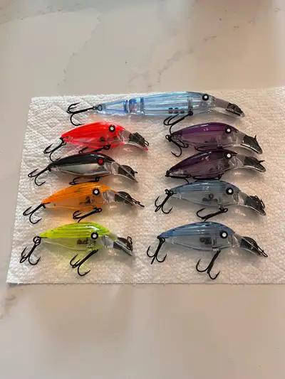 Vintage Rebel Blackstar fishing lure collection, View more