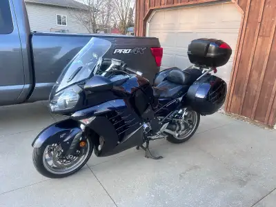 2010 Kawasaki Concours 1400 in Neptune Candy Blue. Low mileage (50k) clean and well maintained examp...