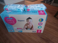 Diapers size 3 and wipes