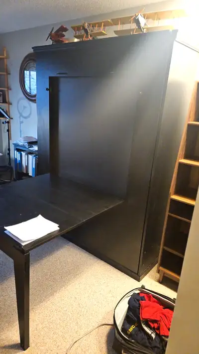 Murphy bed with table, View more
