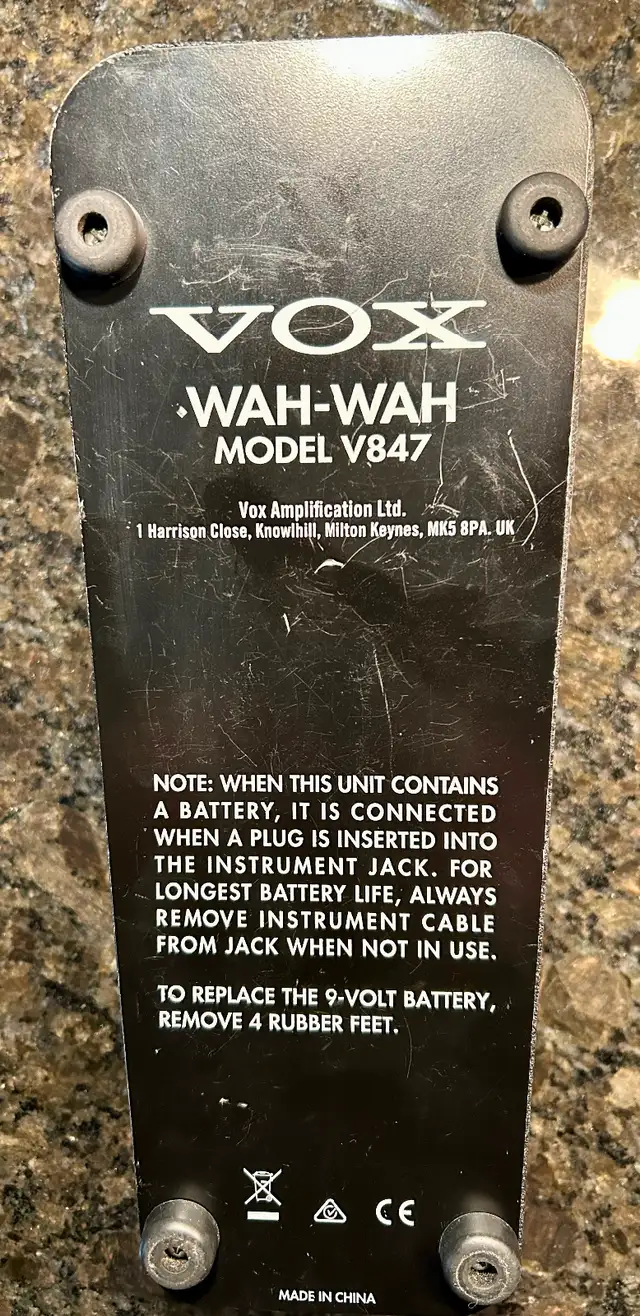 Guitar Pedal VOX WAH-WAH MINT in Amps & Pedals in Kitchener / Waterloo - Image 3