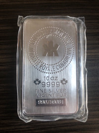 10oz RCM 9999 Silver Bullion Bar