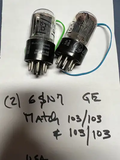 Match quad 6SN7 GE, View more