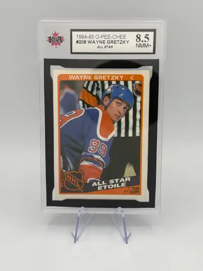 Wayne Gretzky 1984 O-Pee-Chee #208 All Star KSA 8.5!, View more