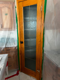 Oak doors with glass