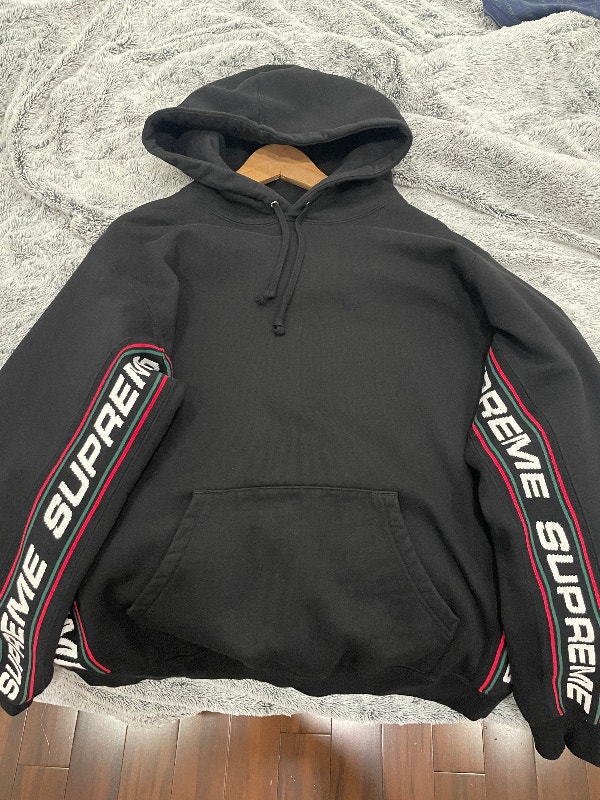 DEADSTOCK BRAND NEW Supreme Text Rib Hooded Sweatshirt | Men's