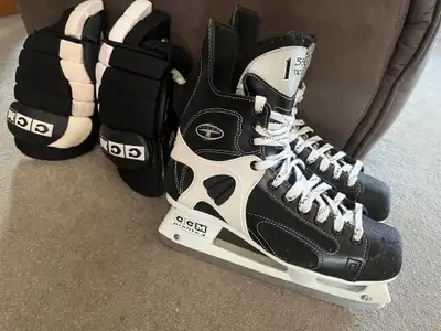 Patins et gants de hockey pour hommes CCM, View more