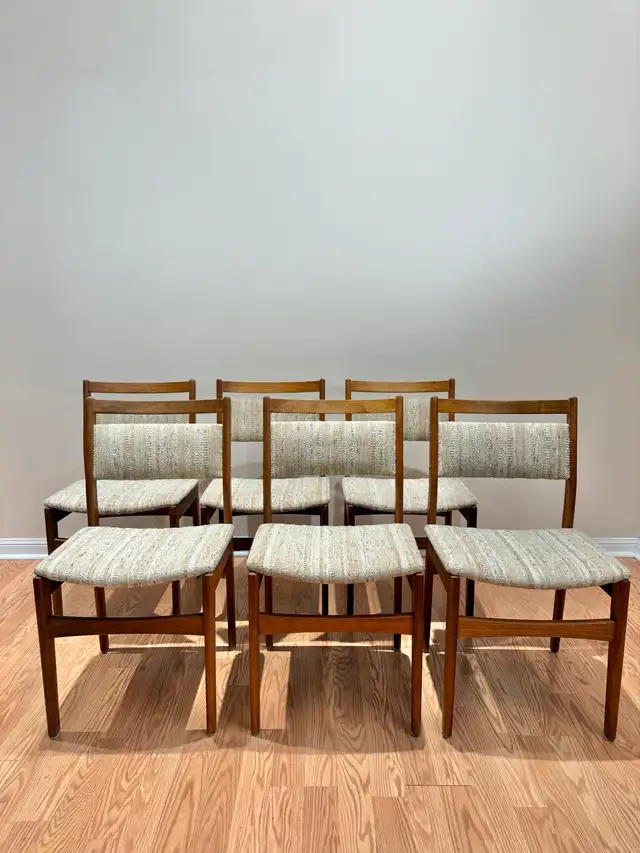 Mid Century Teak Dining Chairs 62864365919873124