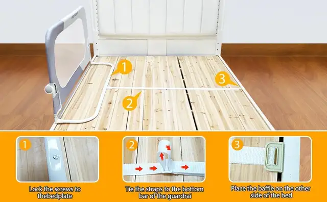 NEW Toddler Bed Rails for Crib | Foldable Bed Rail for Toddlers in Gates, Monitors & Safety in Mississauga / Peel Region - Image 7