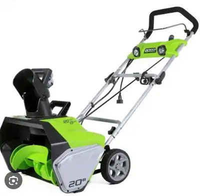 Souffleuse à neige électrique Greenwork  20 po, View more