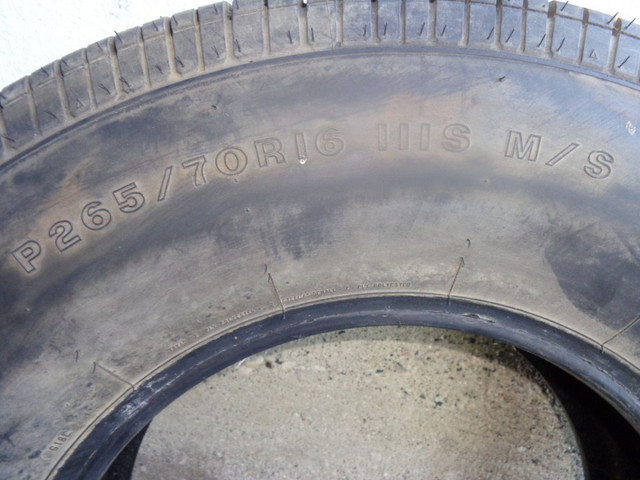 265/70/16 tire m/s lots tread good for spare $50 firm as is in Tires & Rims in Thunder Bay