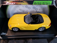 1:18 Diecast Fast and Furious 2003 Dodge Viper SRT-10 Yellow