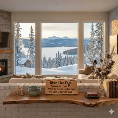 Birch Live Edge Lumber , View more