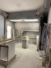 Commercial spray booth