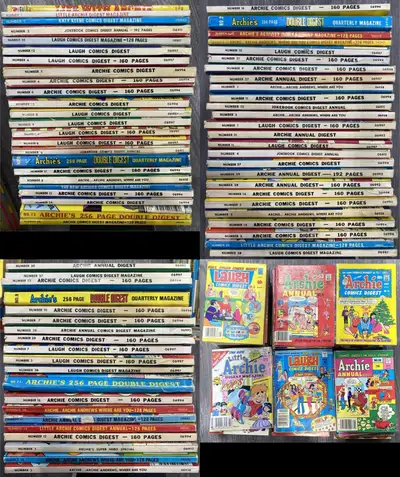 65+ Archie Comics Digest Books – Vintage Lot for Resale, View more