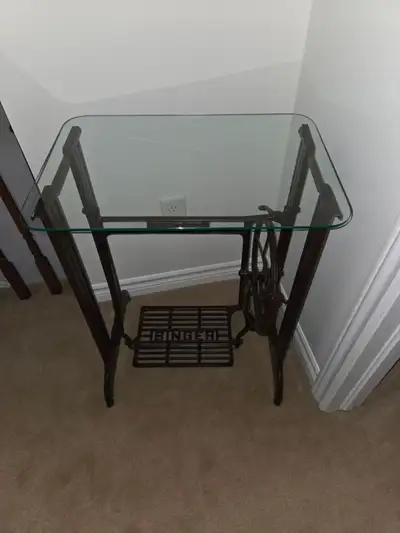 Antique Sewing Machine Table, View more