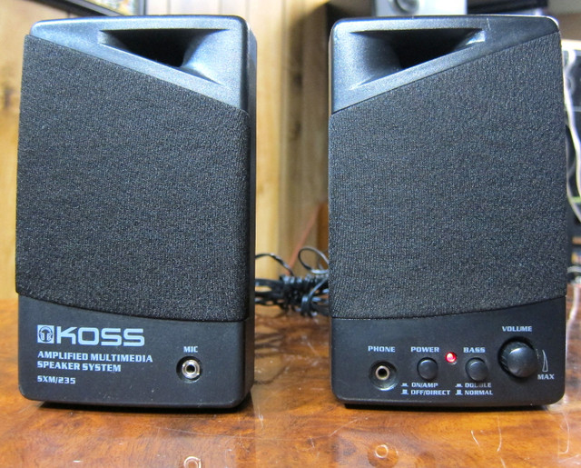 KOSS SXM 235 COMPUTER DISCMAN PHONE ACTIVE SPEAKERS AUX IN in Stereo Systems & Home Theatre in Ottawa - Image 2