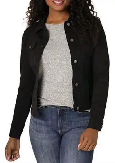 Riders by Lee Indigo Womens Denim Jacket Black Medium, View more
