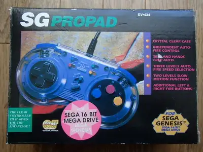 NEW / NEUF Sega genesis crystal games controller, View more