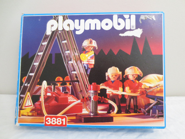 Playmobil ( Vintage ) Toy - Firefighter Rescue Jump Team in Toys & Games in Tricities/Pitt/Maple