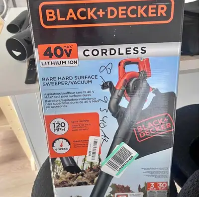 Battery not included. Used twice only. In excellent condition. Great for leaf/dust blowing/sweeping...