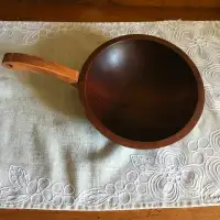 MCM Baribocraft Wood Bowl with One Handle