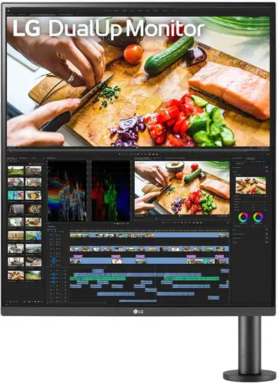 Moniteur LED 28'' 28MQ780-B SDQHD 2560x2880 16:18 5ms DualUp LG, View more