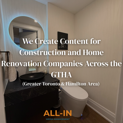 Social Media Content Creation For Construction & Home Renos, View more