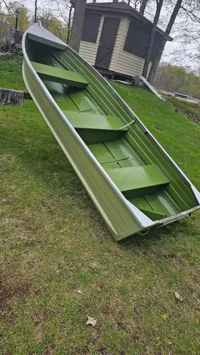 I'm selling a 12-foot aluminum boat paired with a 6hp Johnson outboard motor, perfect for leisurely...