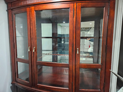 Glass dining cabinet /  pantry hutch