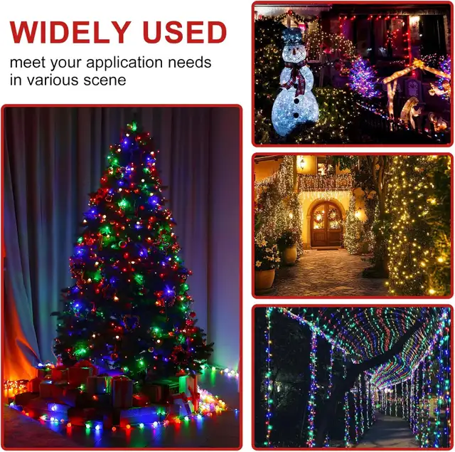 NEW IrrStpro Battery Operated Christmas Lights 2 Pack 32 Foot LE in Holiday, Event & Seasonal in City of Toronto - Image 3