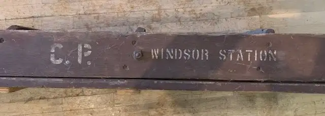 TR0001 Antique C.P.R. Wooden 8.5' Step Ladder Windsor ON Station in Arts & Collectibles in City of Toronto - Image 5