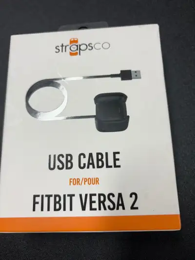 StrapsCo USB Charger for Fitbit Versa 2, View more