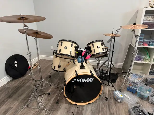 Sonor Force 1007 Drum Kit – EVANS Heads, CAST Cymbals in Drums & Percussion in London - Image 2