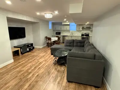 Fully Furnished 1,500 Sqft Legal 2-Bed Basement – Brampton, View more