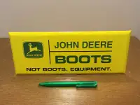 John Deere SIGN Advertising ** Boots -  NOT BOOTS. EQUIPMENT. **